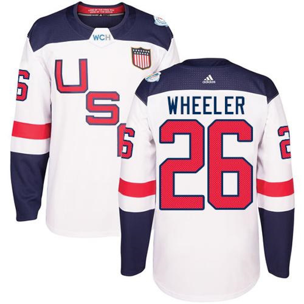 Team USA #26 Blake Wheeler White 2016 World Cup Stitched Youth NHL Jersey 1