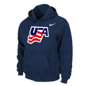 Team USA Graphic Legend Performance Pullover NHL Hoodie Dark Blue