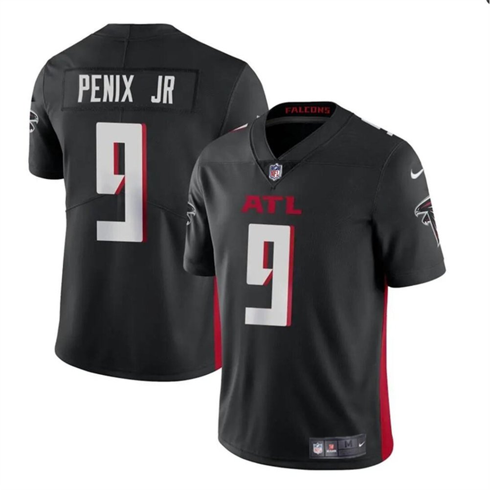 Men's Atlanta Falcons #9 Michael Penix Jr Black 2024 Draft Vapor Untouchable Limited Stitched Football Jersey 1