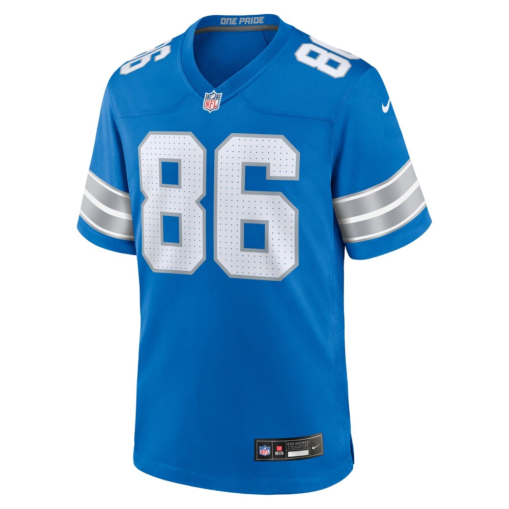 Men's Detroit Lions Sean McKeon Blue Game Jersey 2