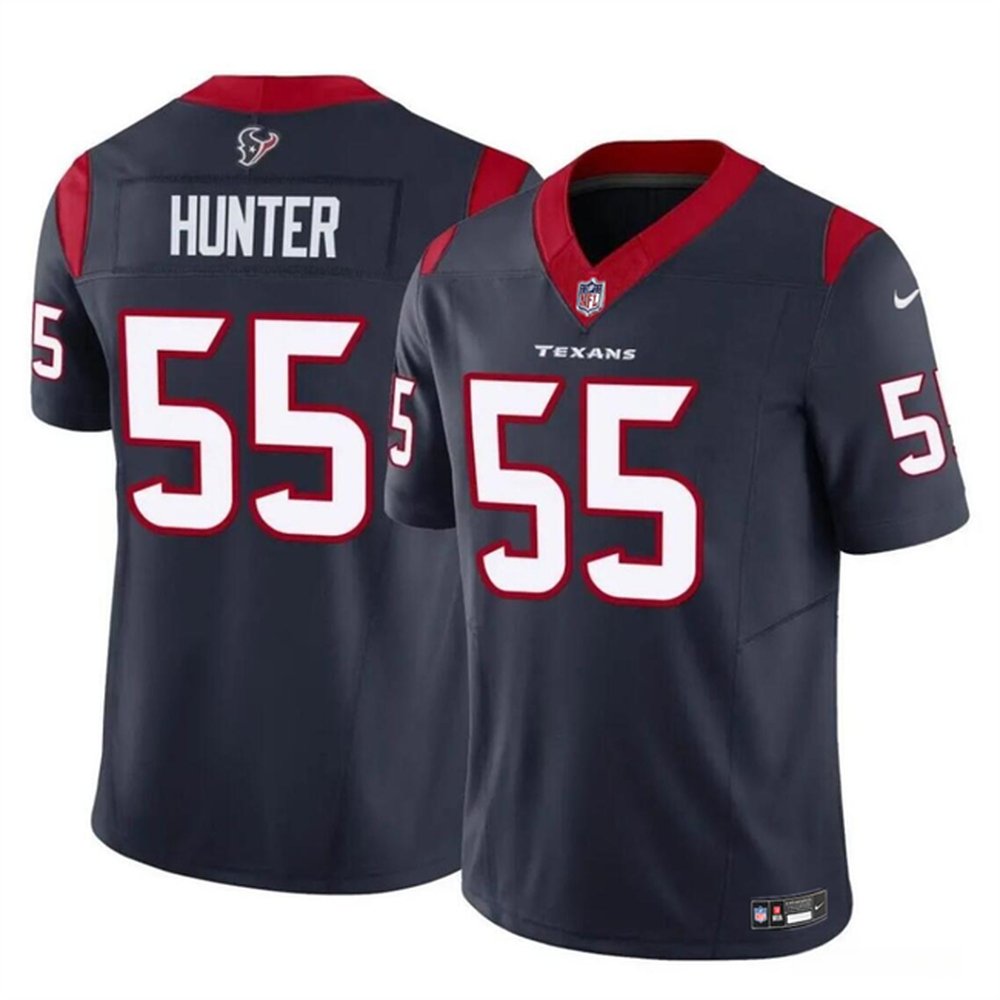 Men's Houston Texans #55 Danielle Hunter Navy 2024 F.U.S.E Vapor Untouchable Stitched Football Jersey 1