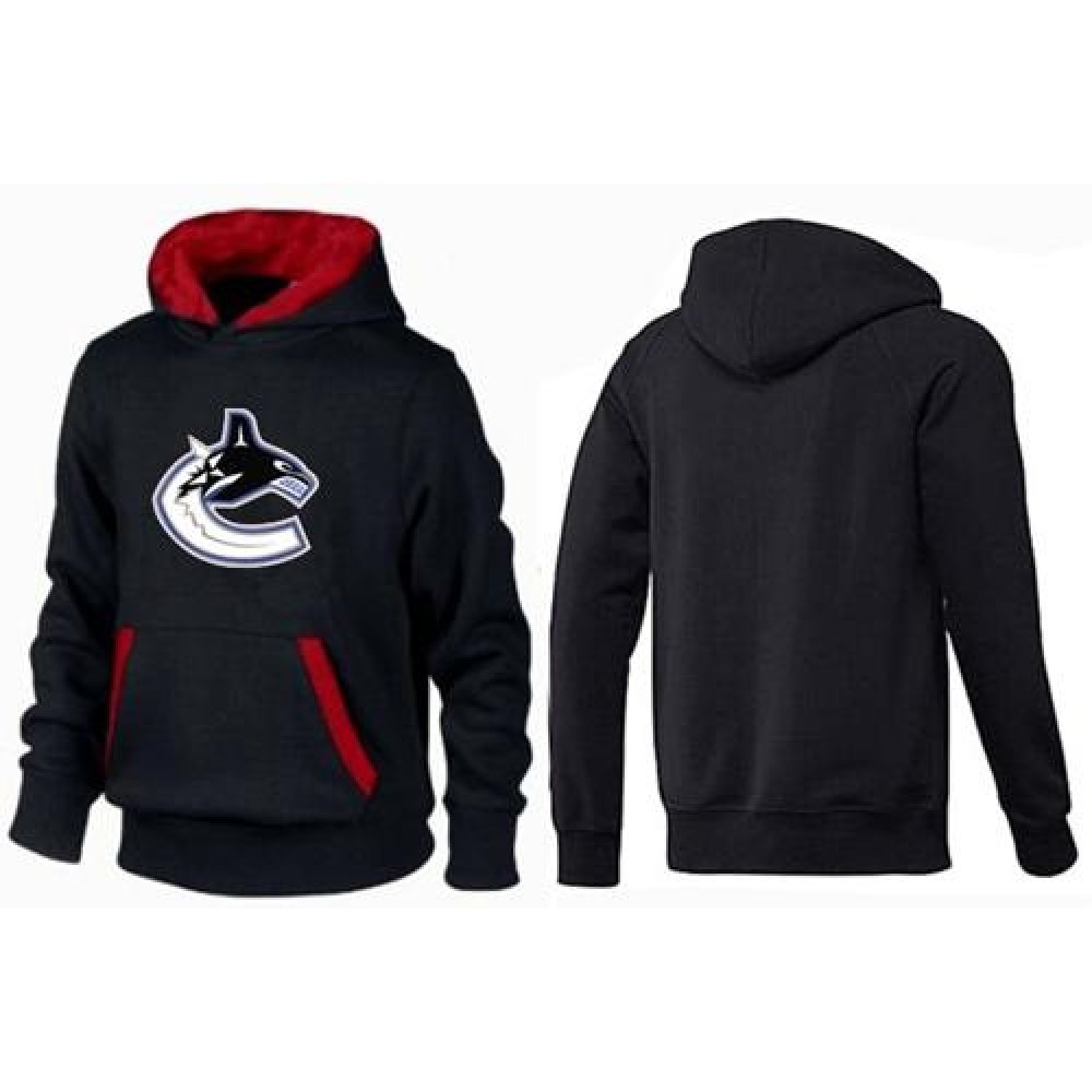 Vancouver Canucks Pullover Hoodie Black & Red 1