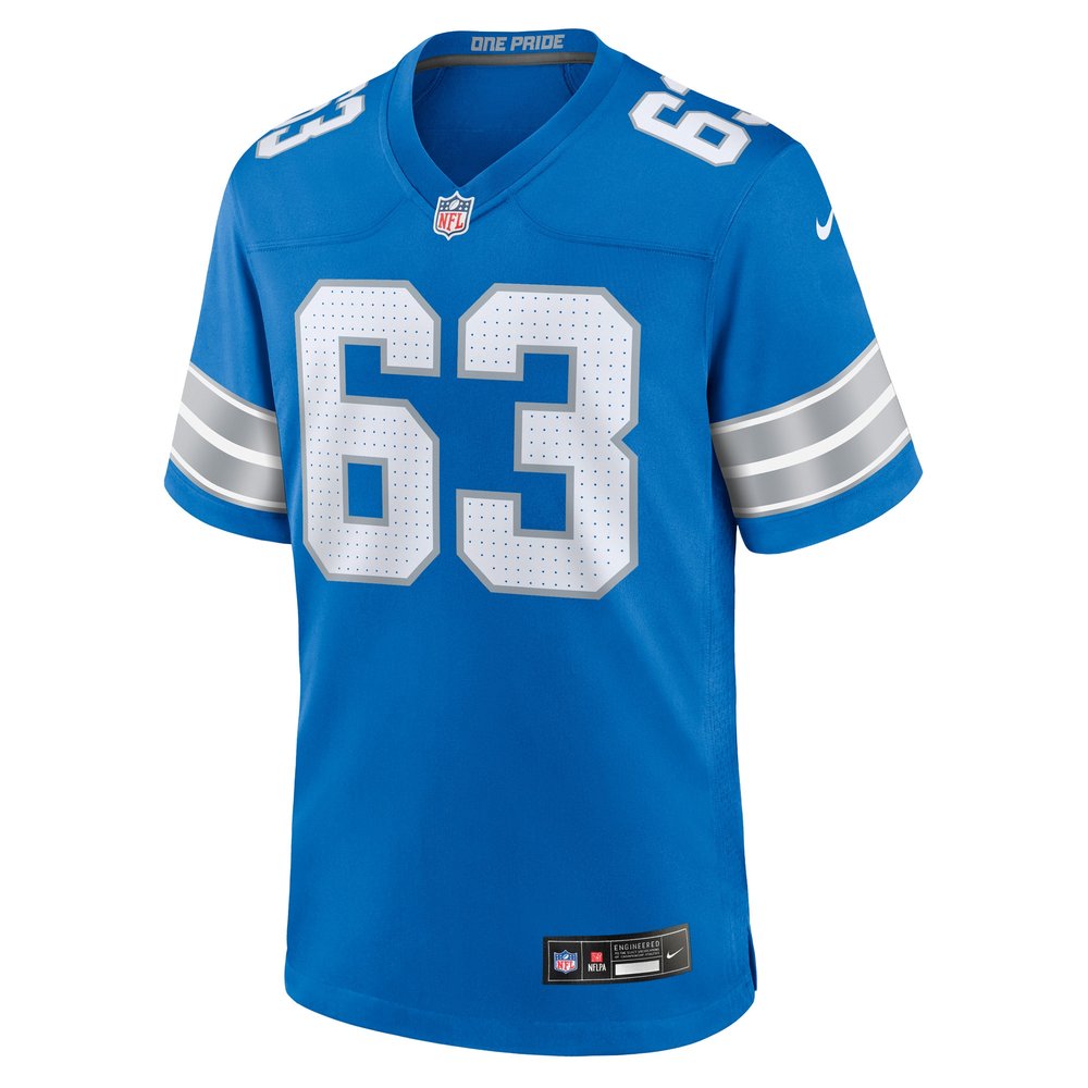 Men's Detroit Lions Duke Clemens Blue Game Jersey 2