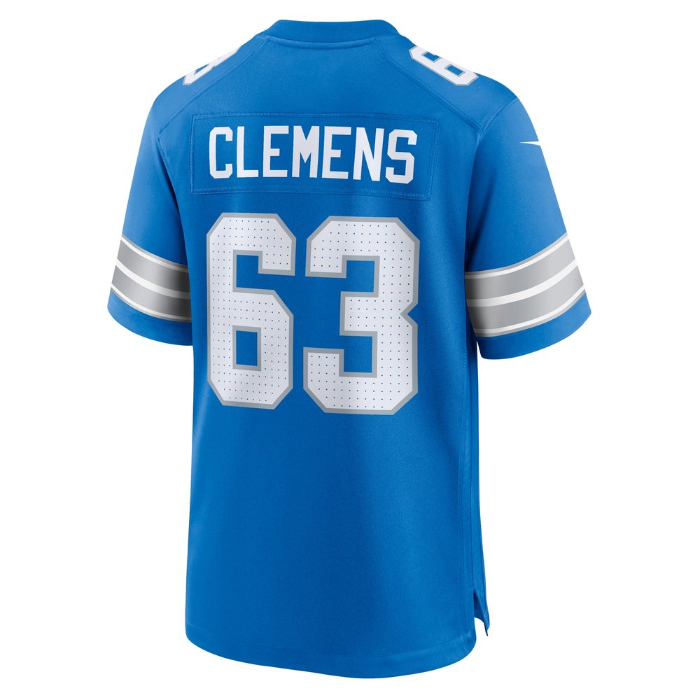 Men's Detroit Lions Duke Clemens Blue Game Jersey 3