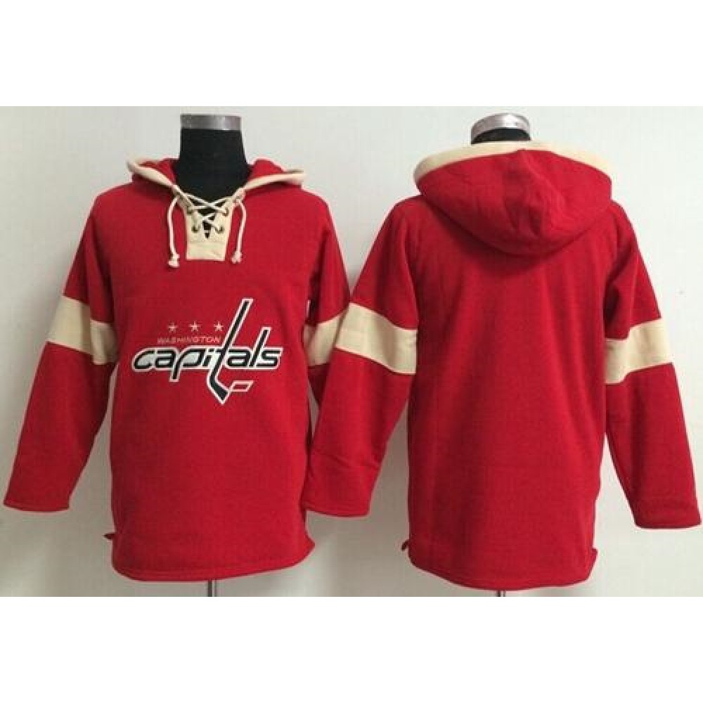 Washington Capitals Blank Red Pullover NHL Hoodie 1