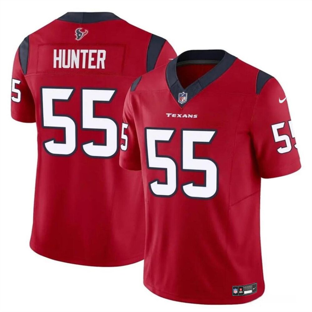 Men's Houston Texans #55 Danielle Hunter Red 2024 F.U.S.E Vapor Untouchable Stitched Football Jersey 1