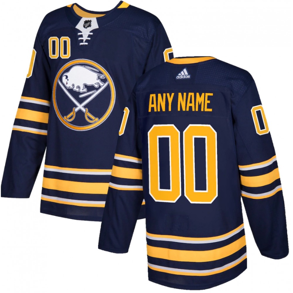 Youth Buffalo Sabres Custom Navy Stitched Jersey 1