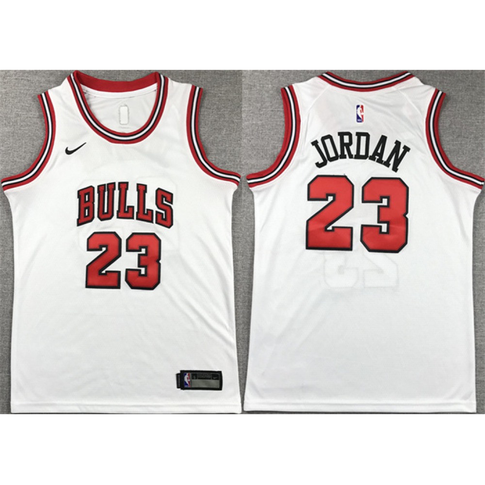 Youth Chicago Bulls #23 Michael Jordan White Stitched Basketball Jersey 1