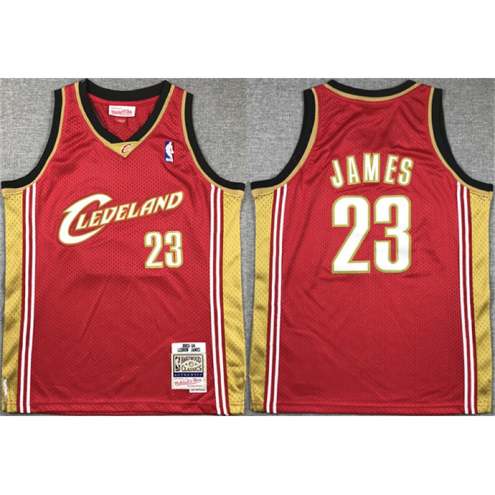 Youth Cleveland Cavaliers #23 LeBron James Red Stitched Jersey 1