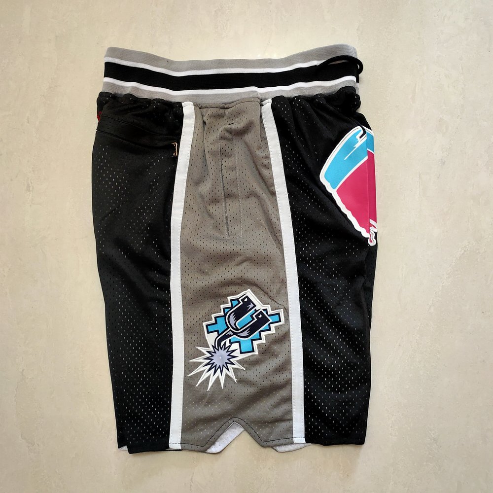 San Antonio Spurs Black Shorts 2