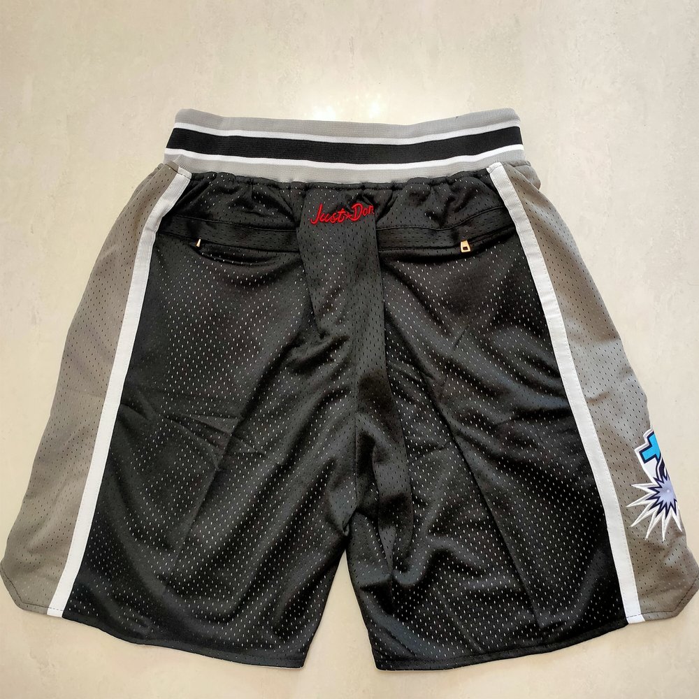 San Antonio Spurs Black Shorts 3