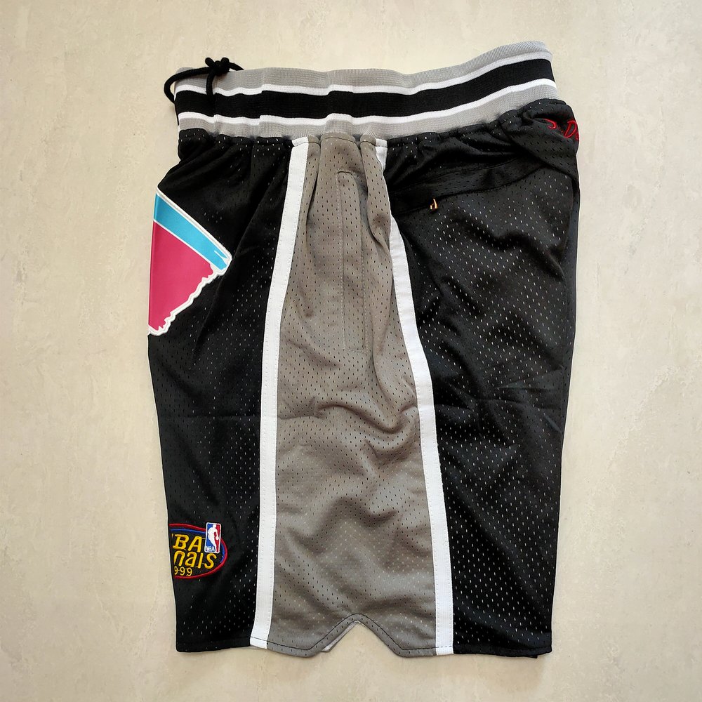 San Antonio Spurs Black Shorts 4