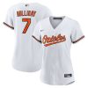 Women's Baltimore Orioles Jackson Holliday White Home Replica Player Jersey