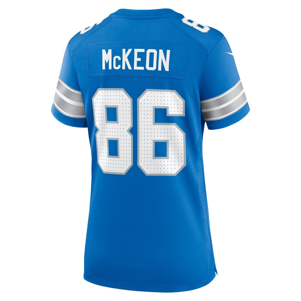 Women's Detroit Lions Sean McKeon Blue Game Jersey 3