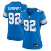 Women's Detroit Lions Marcus Davenport Blue Team Game Jersey