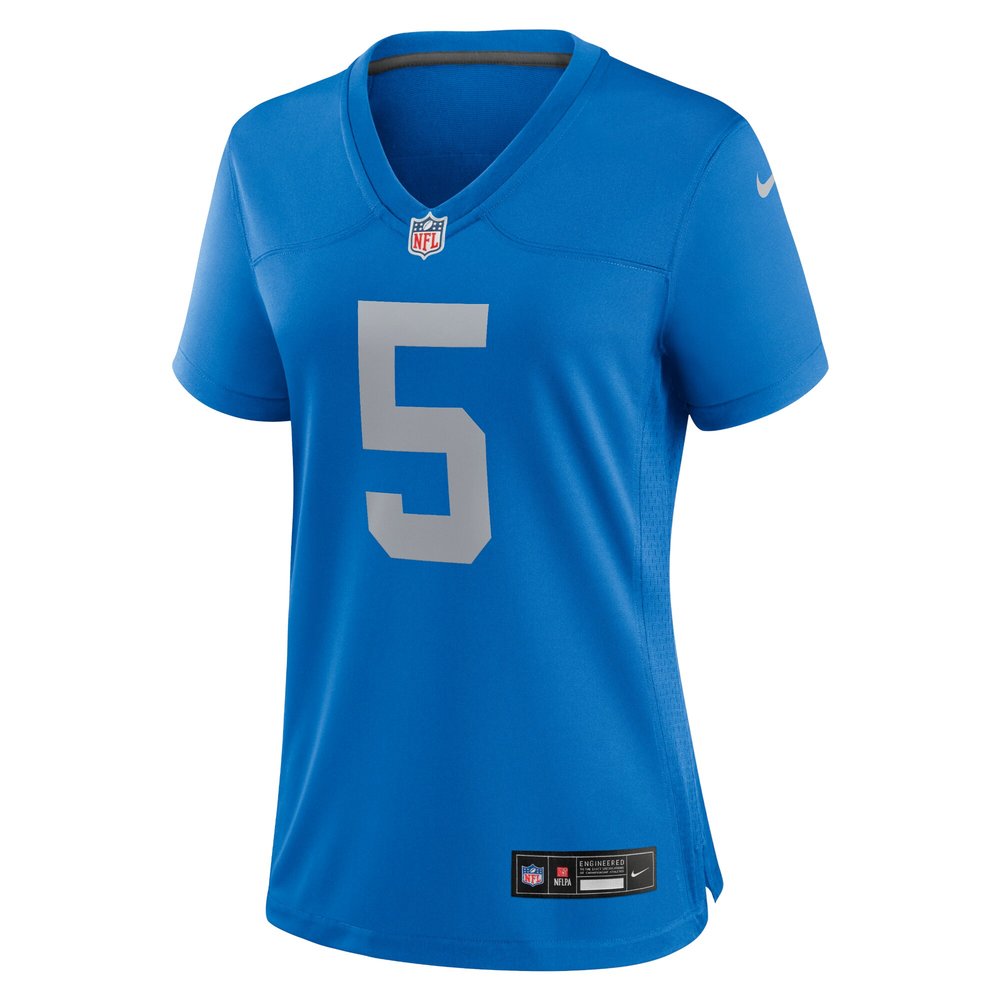 Women's Detroit Lions #5 David Montgomery Blue Alternate Game Jersey 2