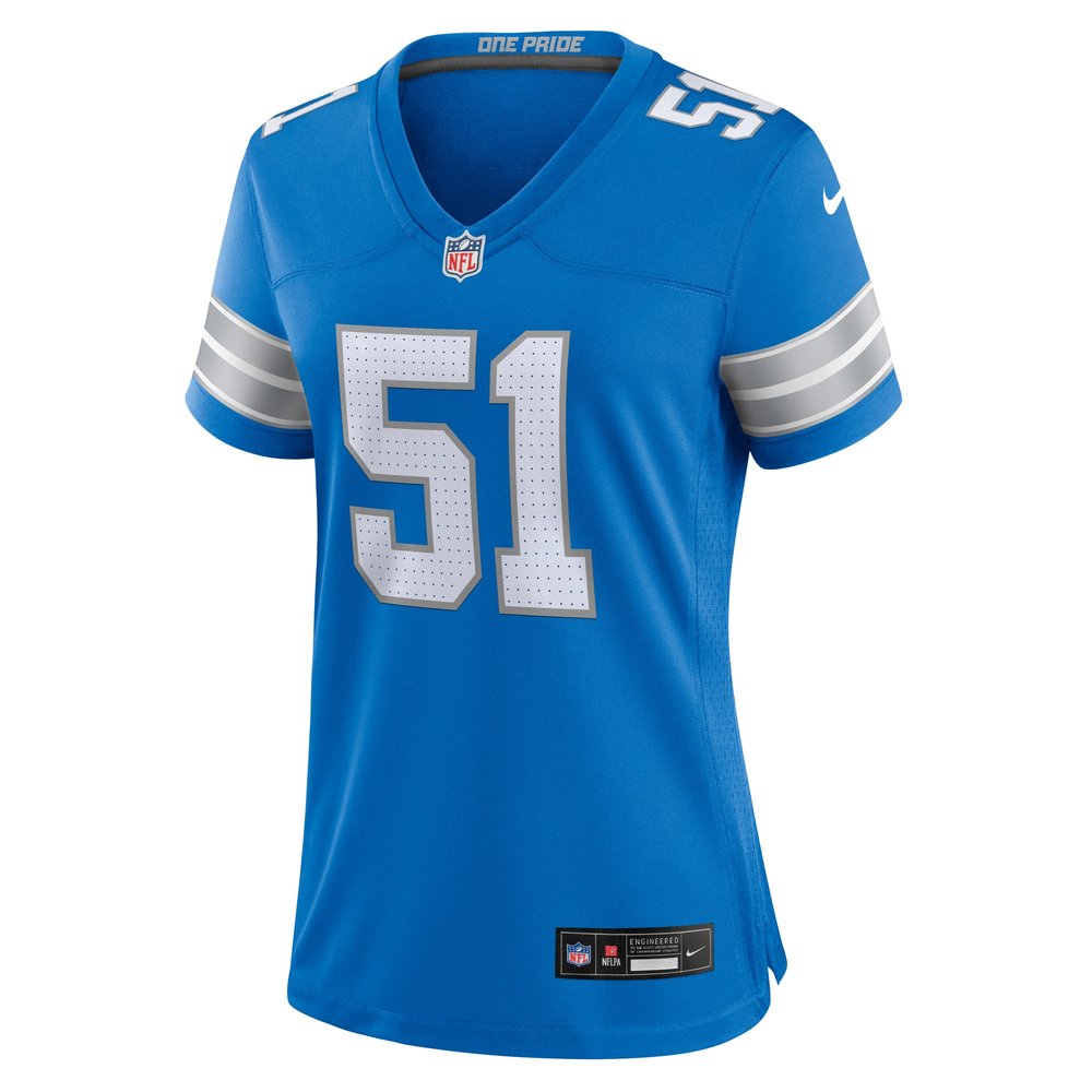 Women's Detroit Lions Steele Chambers Blue Game Jersey 2