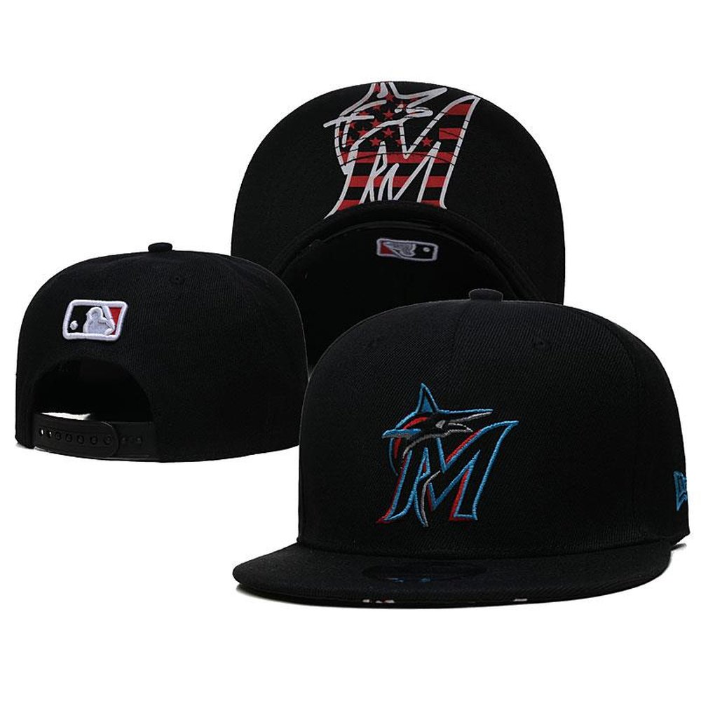 Miami Marlins Snapback Hat 1