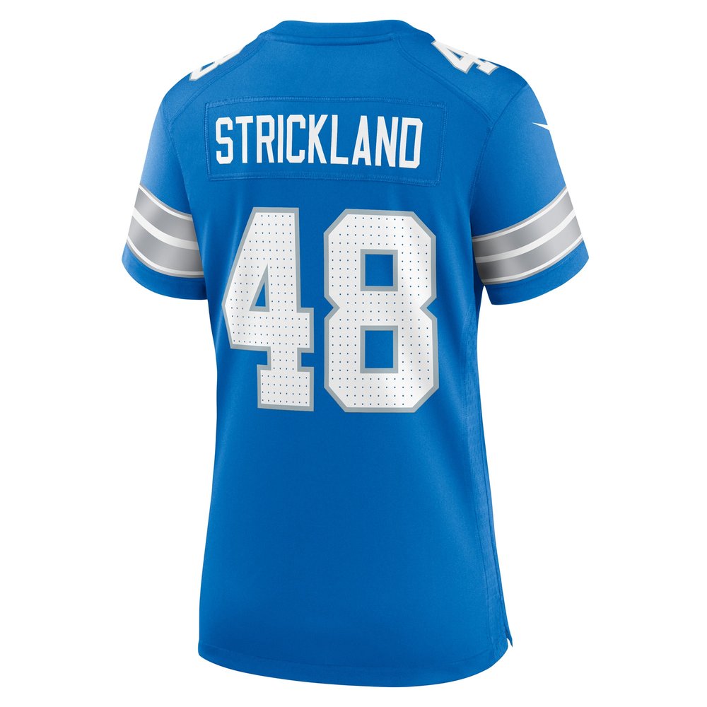 Women's Detroit Lions Loren Strickland Blue Game Jersey 3
