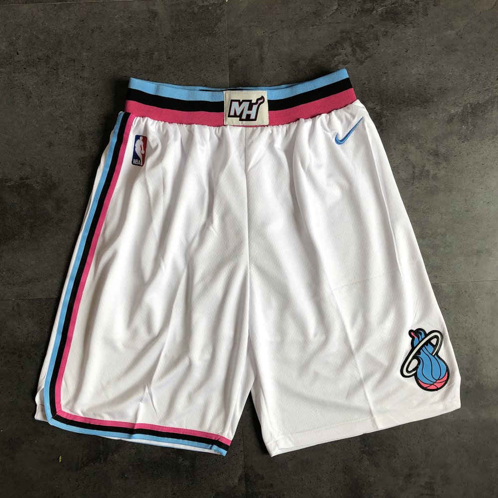 Miami Heat White Shorts 1