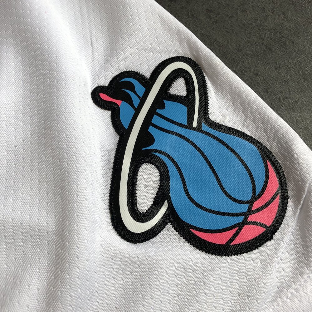 Miami Heat White Shorts 2