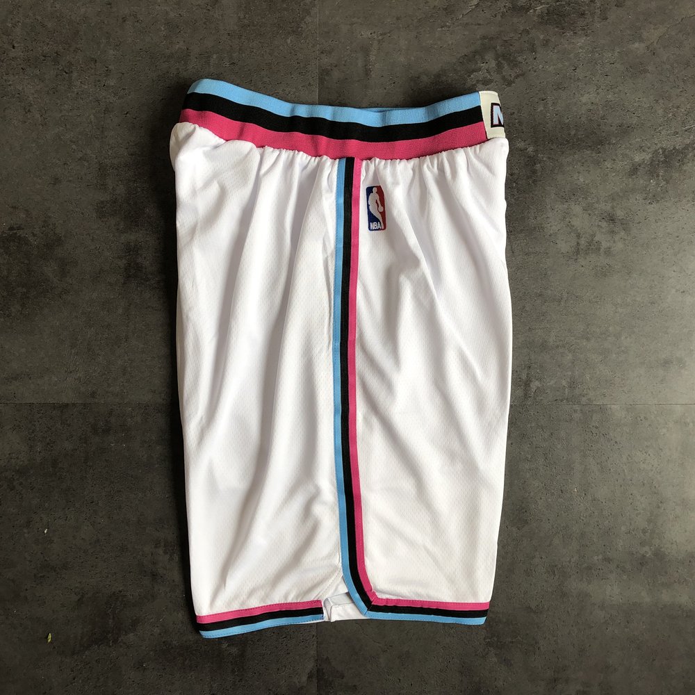 Miami Heat White Shorts 3