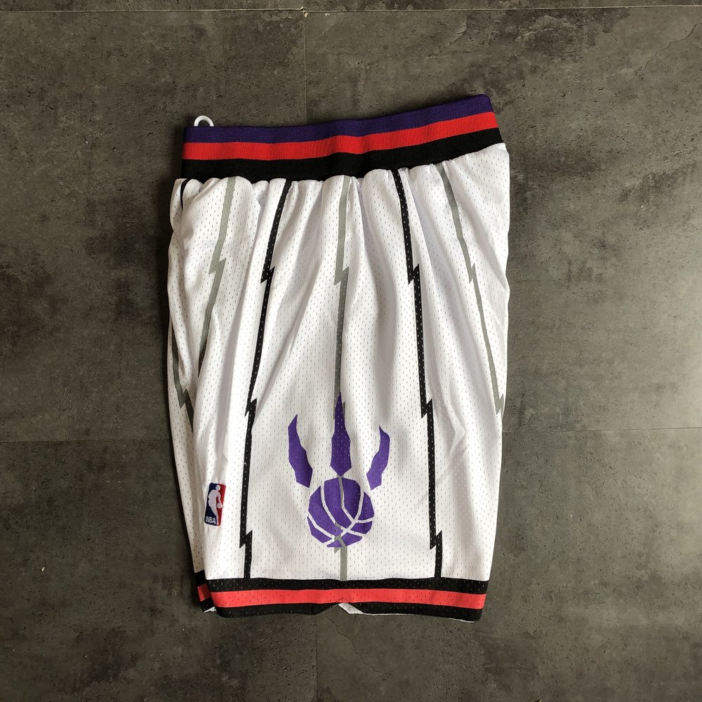 Toronto Raptors White Shorts 3
