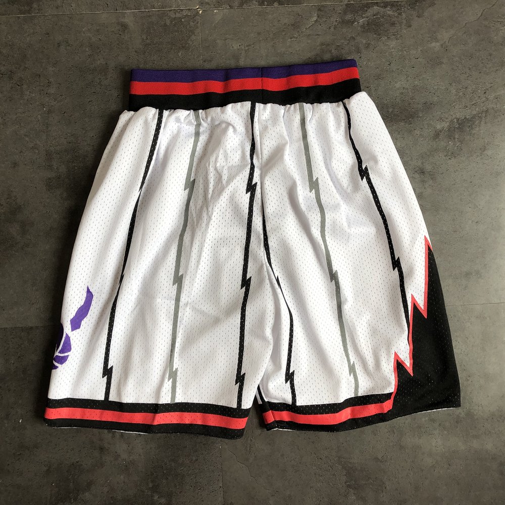 Toronto Raptors White Shorts 4
