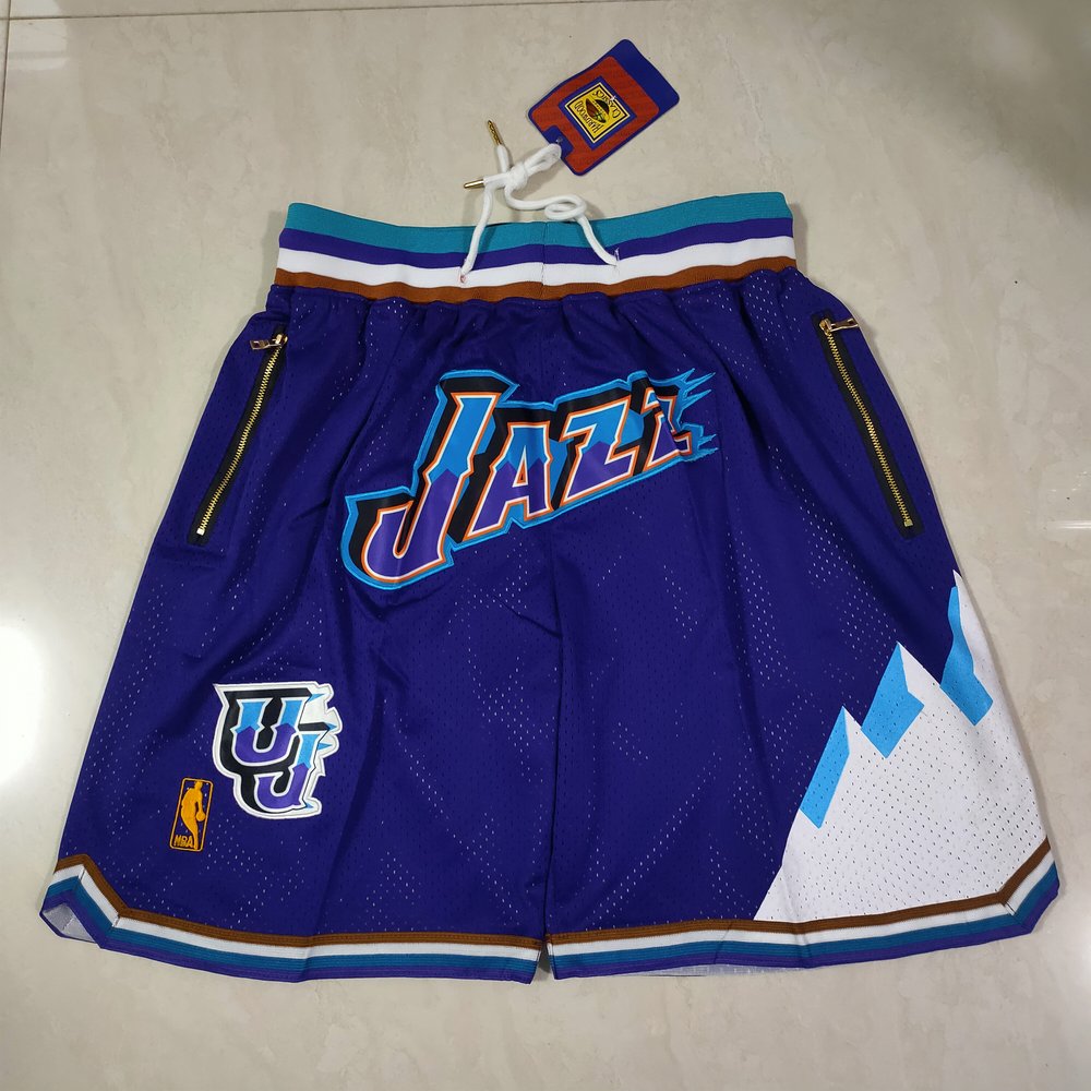 Utah Jazz Purple Shorts 1