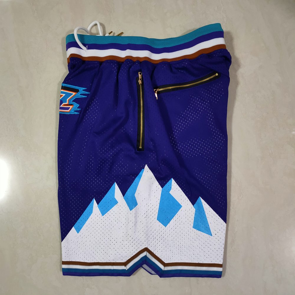 Utah Jazz Purple Shorts 4