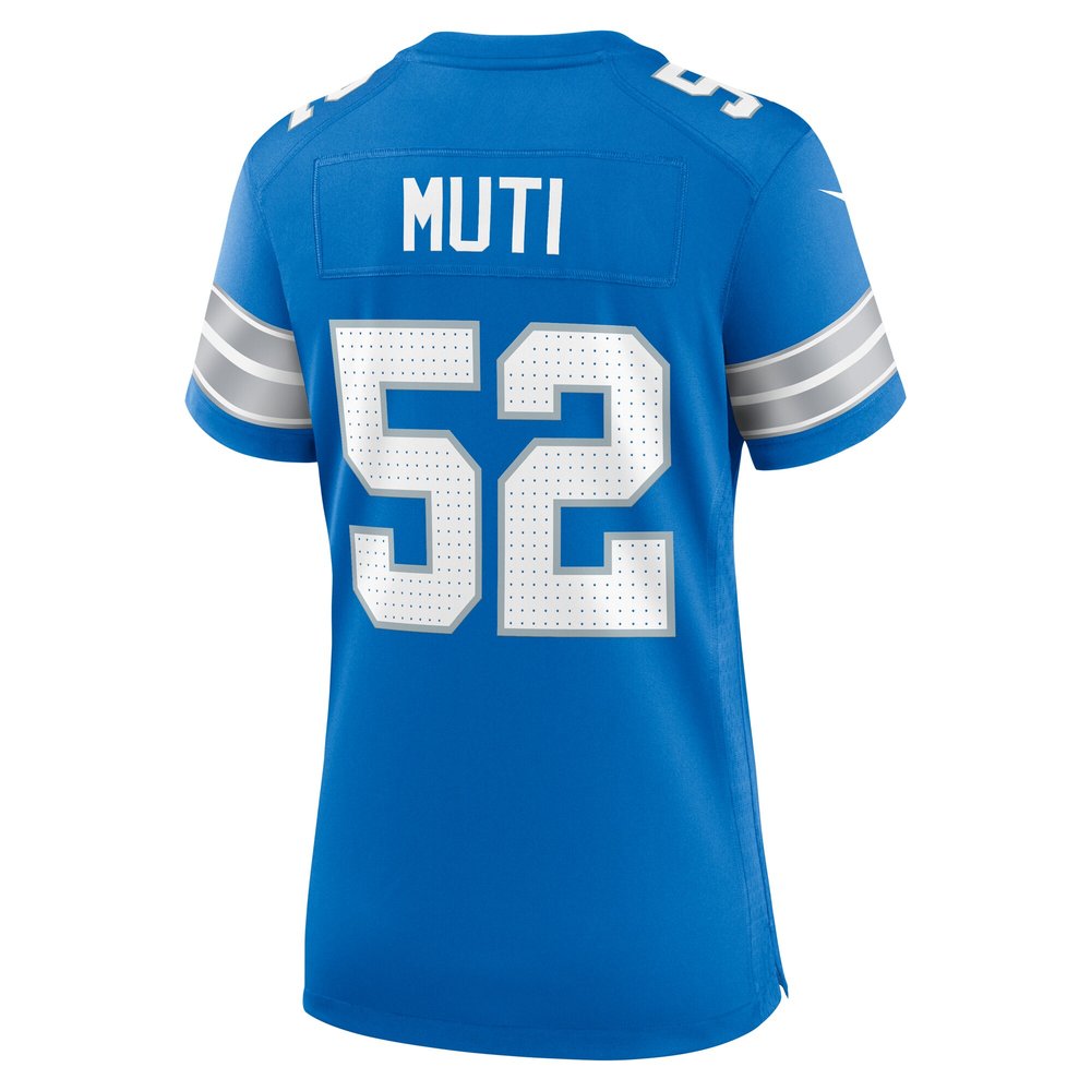 Women's Detroit Lions Netane Muti Blue Game Jersey 3