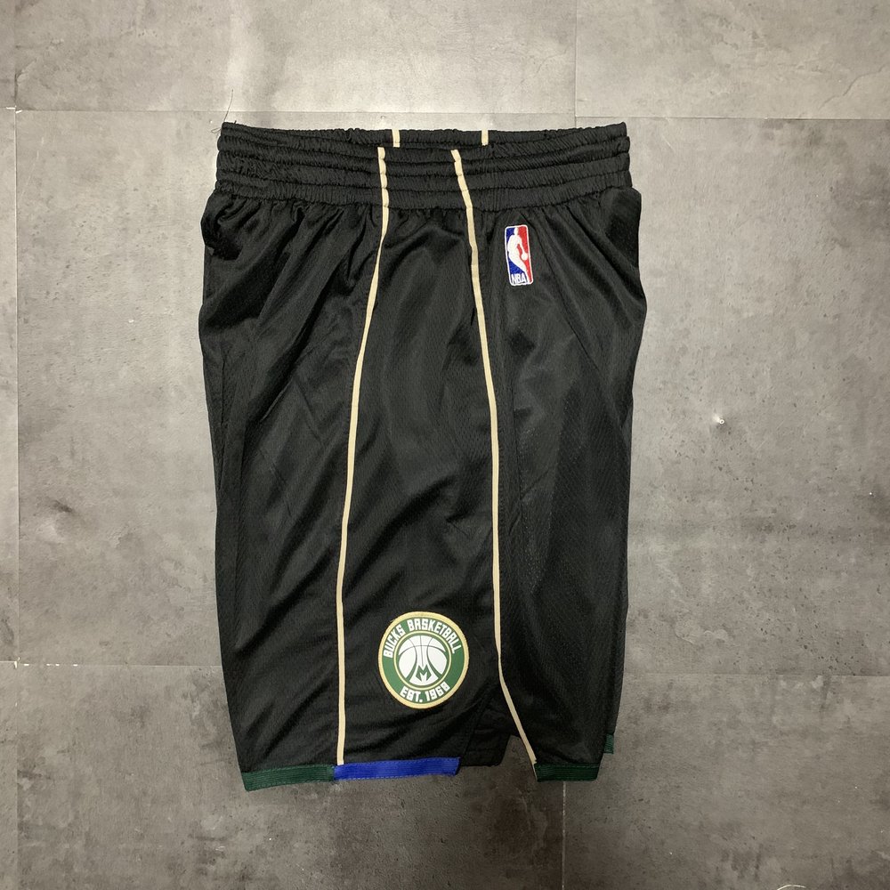 Milwaukee Bucks Black Shorts 3