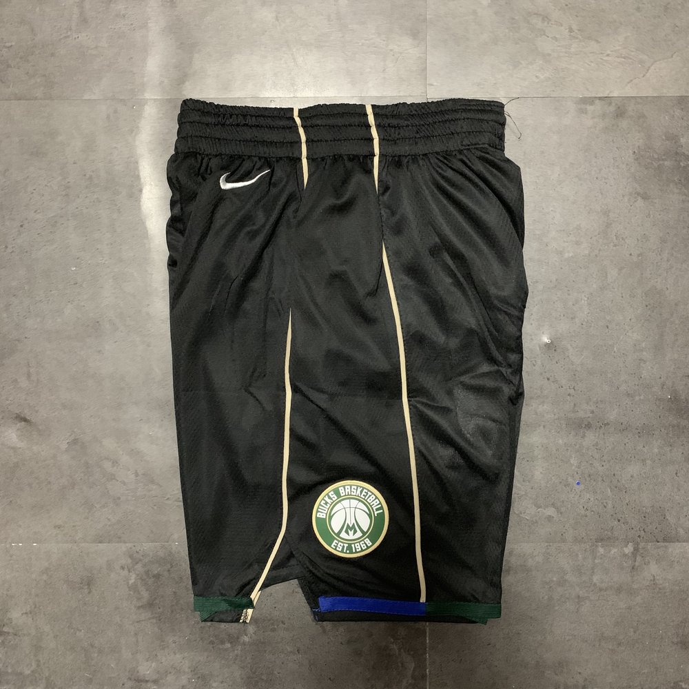 Milwaukee Bucks Black Shorts 6