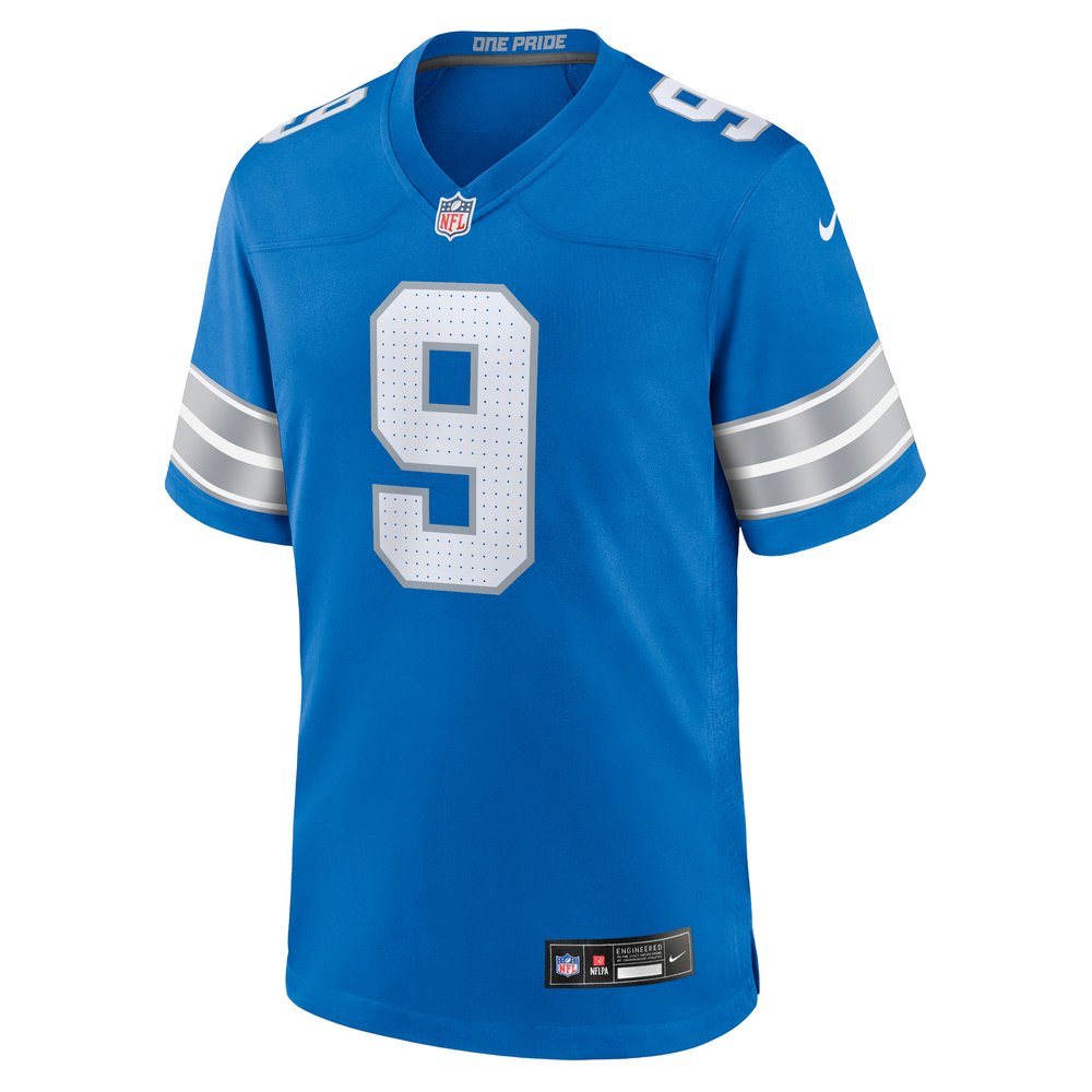 Men's Detroit Lions Jameson Williams Blue Game Jersey 2