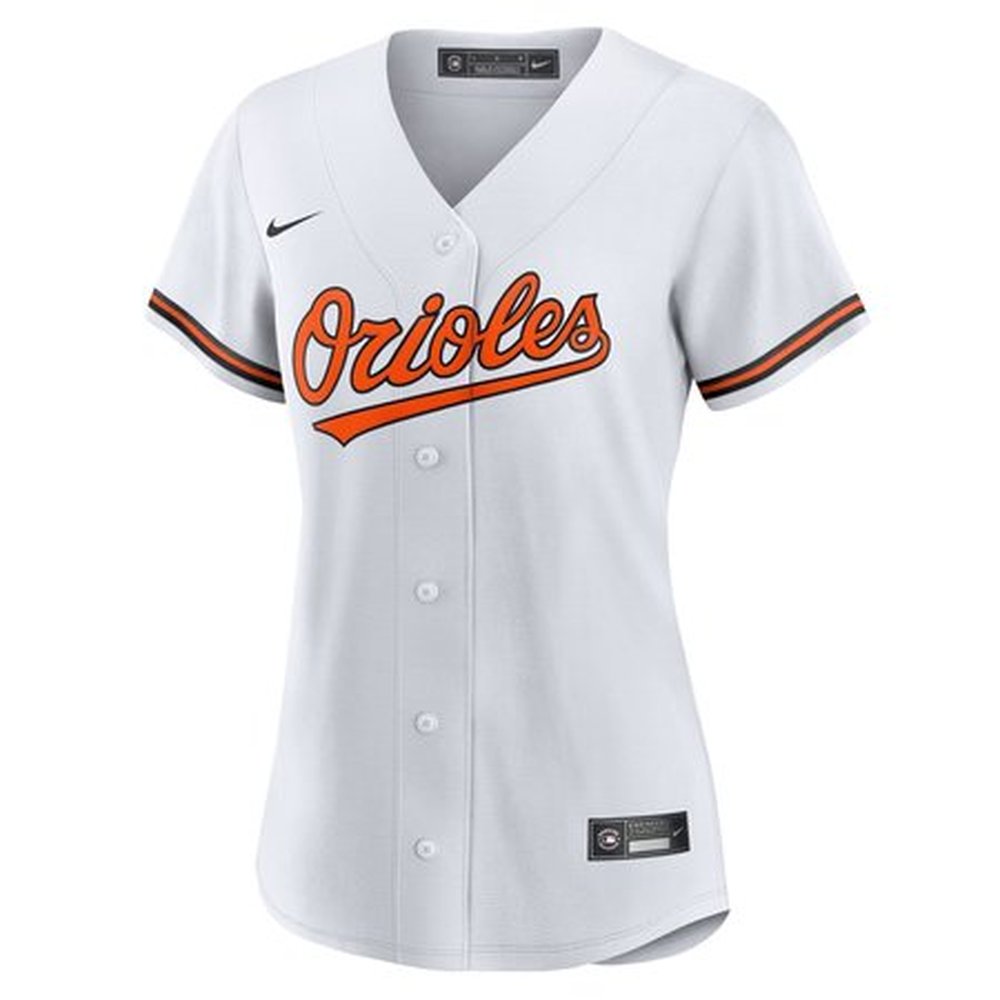 Women's Baltimore Orioles Adley Rutschman White Home Replica Player Jersey 2