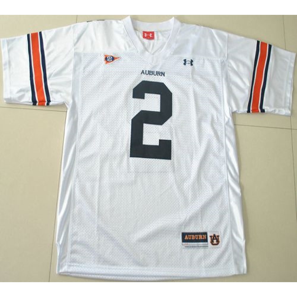 2012 New Tigers #2 Newton White Stitched NCAA Jersey 1