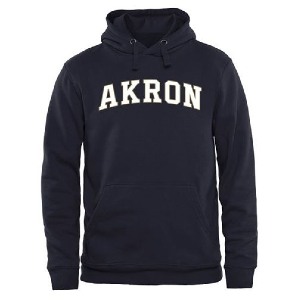 Akron Zips Everyday Pullover Hoodie Navy 1