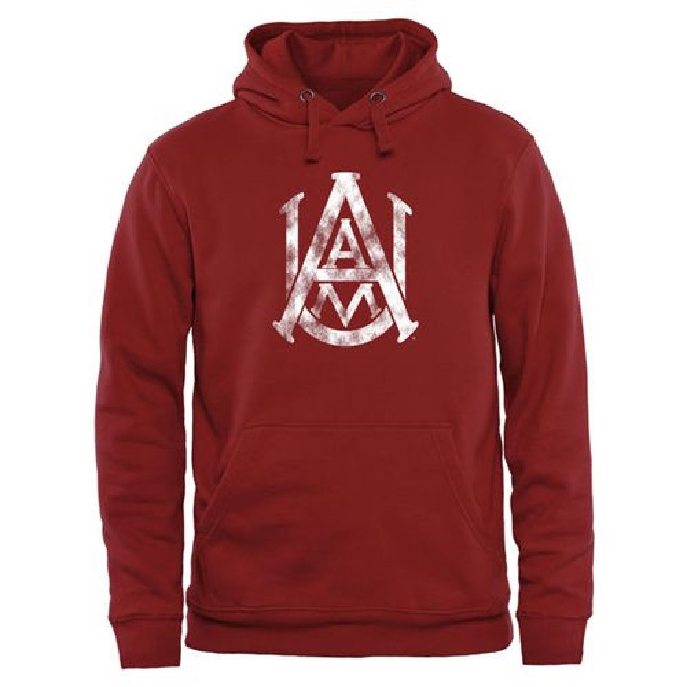 Alabama A&M Bulldogs Classic Primary Pullover Hoodie Cardinal 1