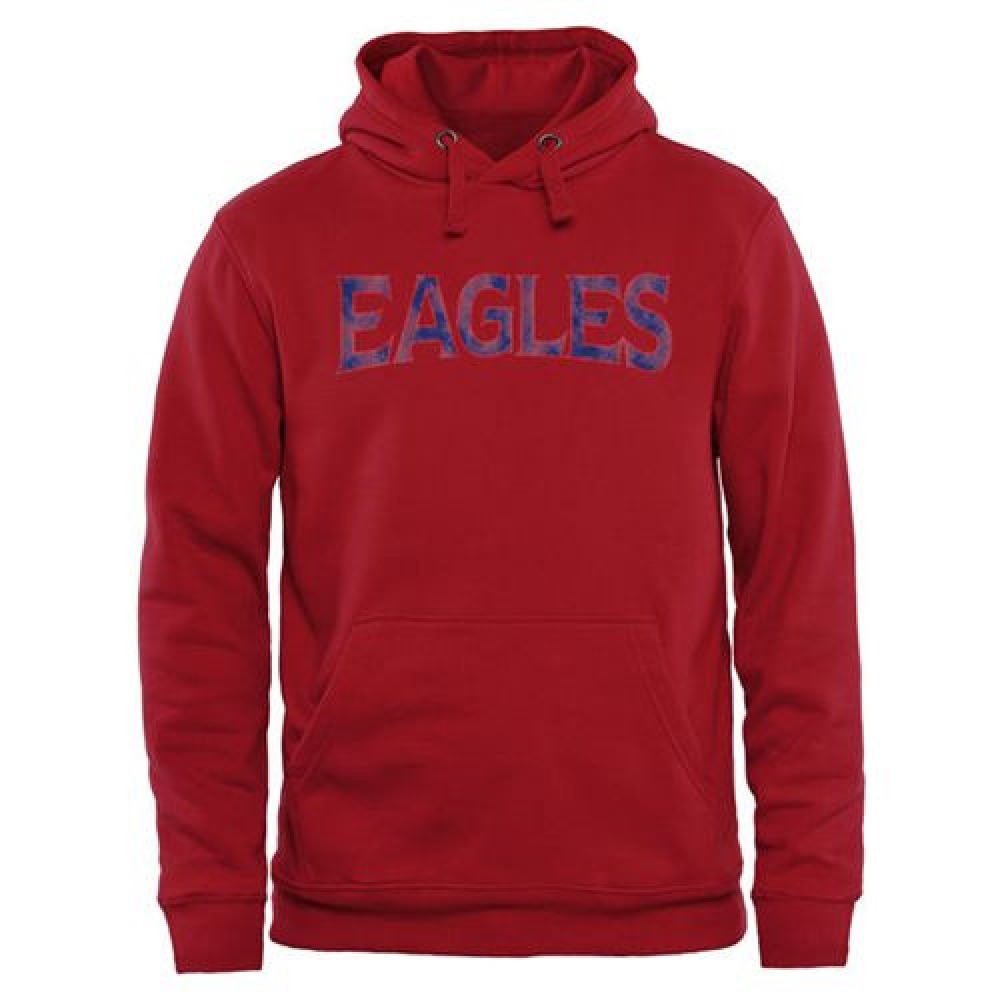 American Eagles Classic Wordmark Pullover Hoodie Red 1