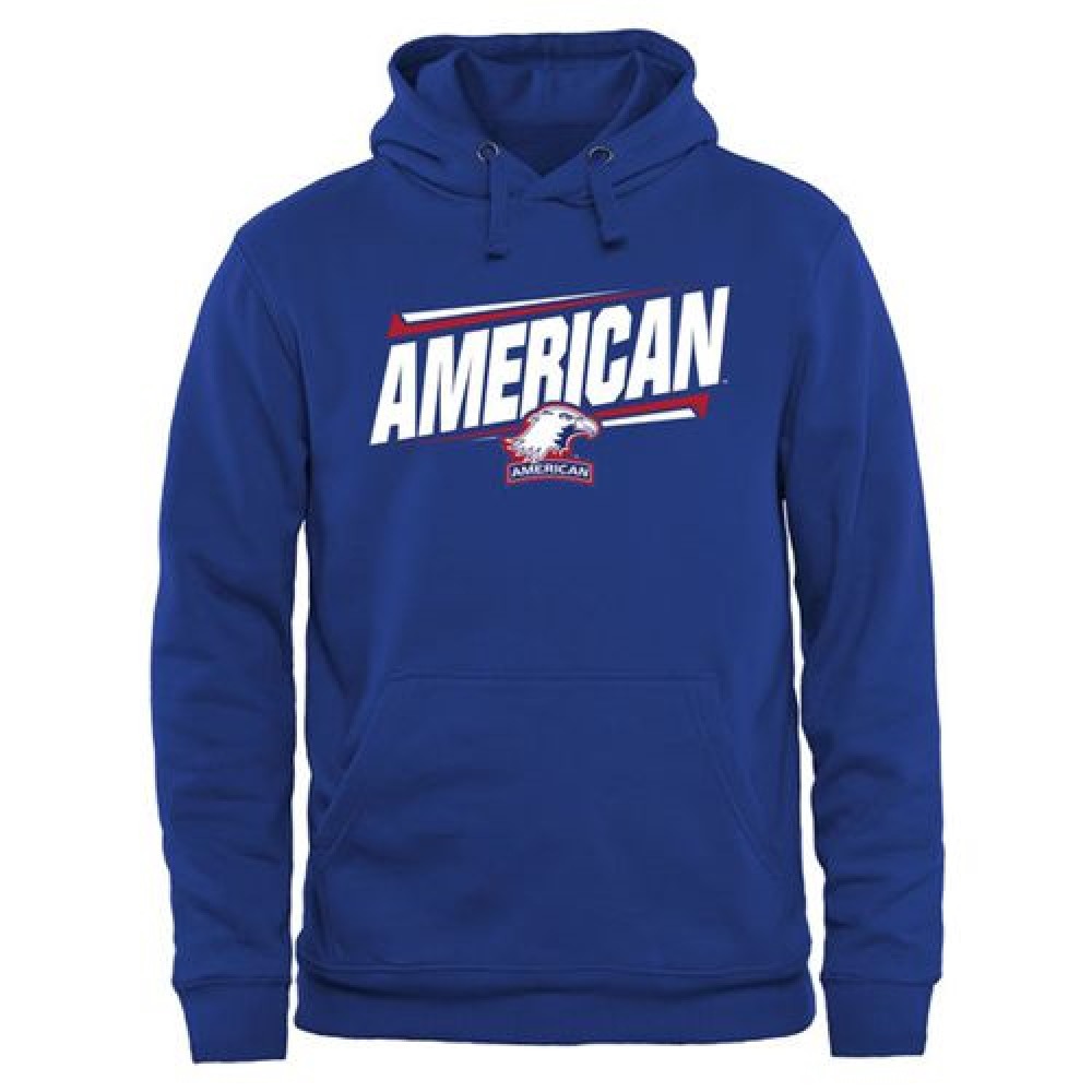 American Eagles Double Bar Pullover Hoodie Royal 1