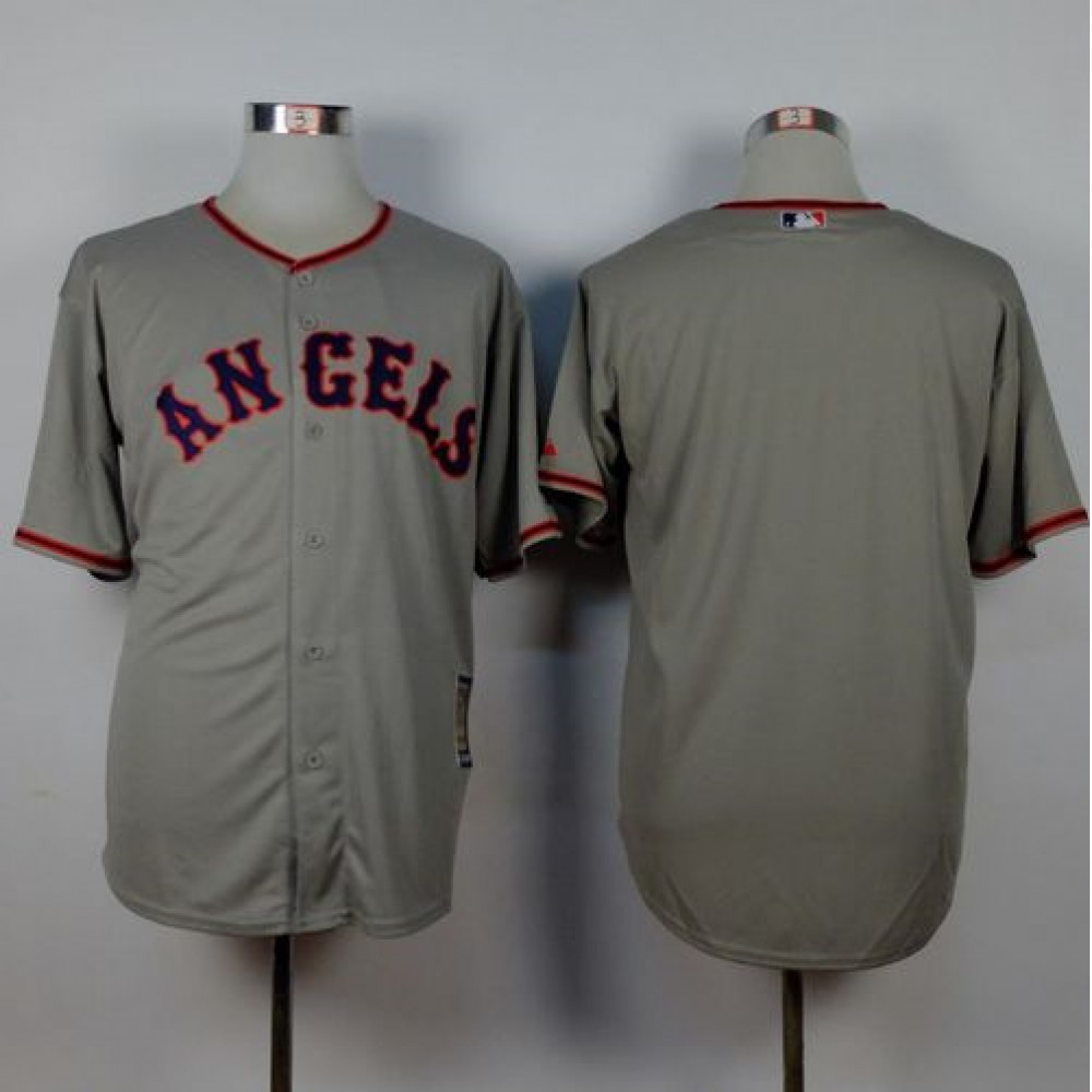 Angels of Anaheim Blank Grey 1965 Turn Back The Clock Stitched MLB Jersey 1