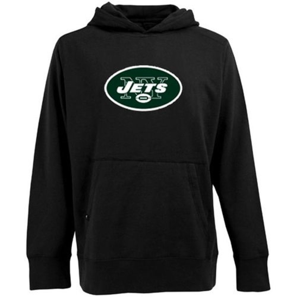 Antigua New York Jets Signature Pullover Hoodie Black 1