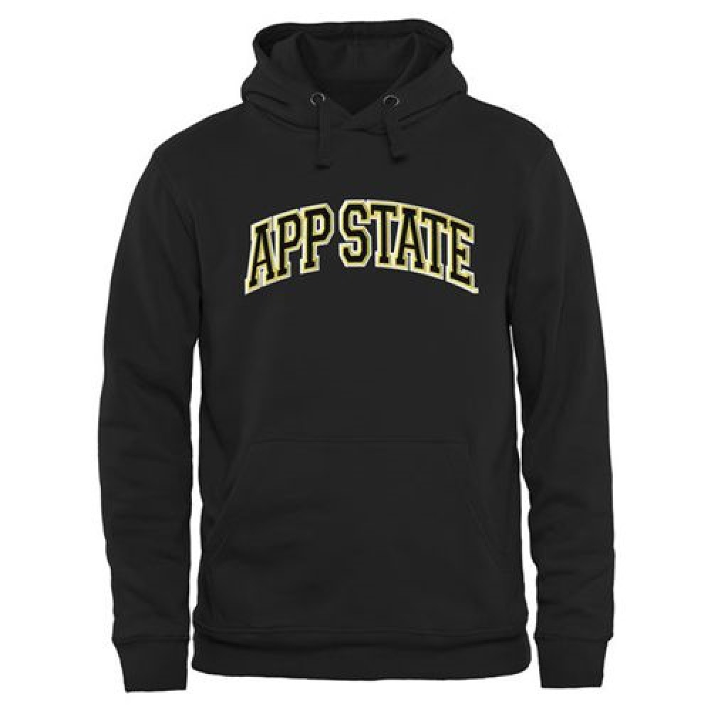 Appalachian State Mountaineers Arch Name Pullover Hoodie Black 1