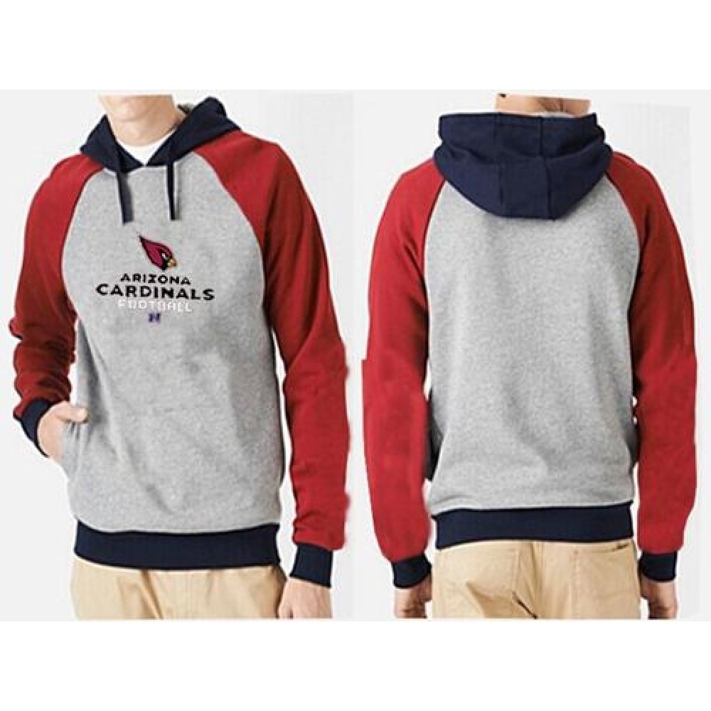 Arizona Cardinals Critical Victory Pullover Hoodie Grey Red 1