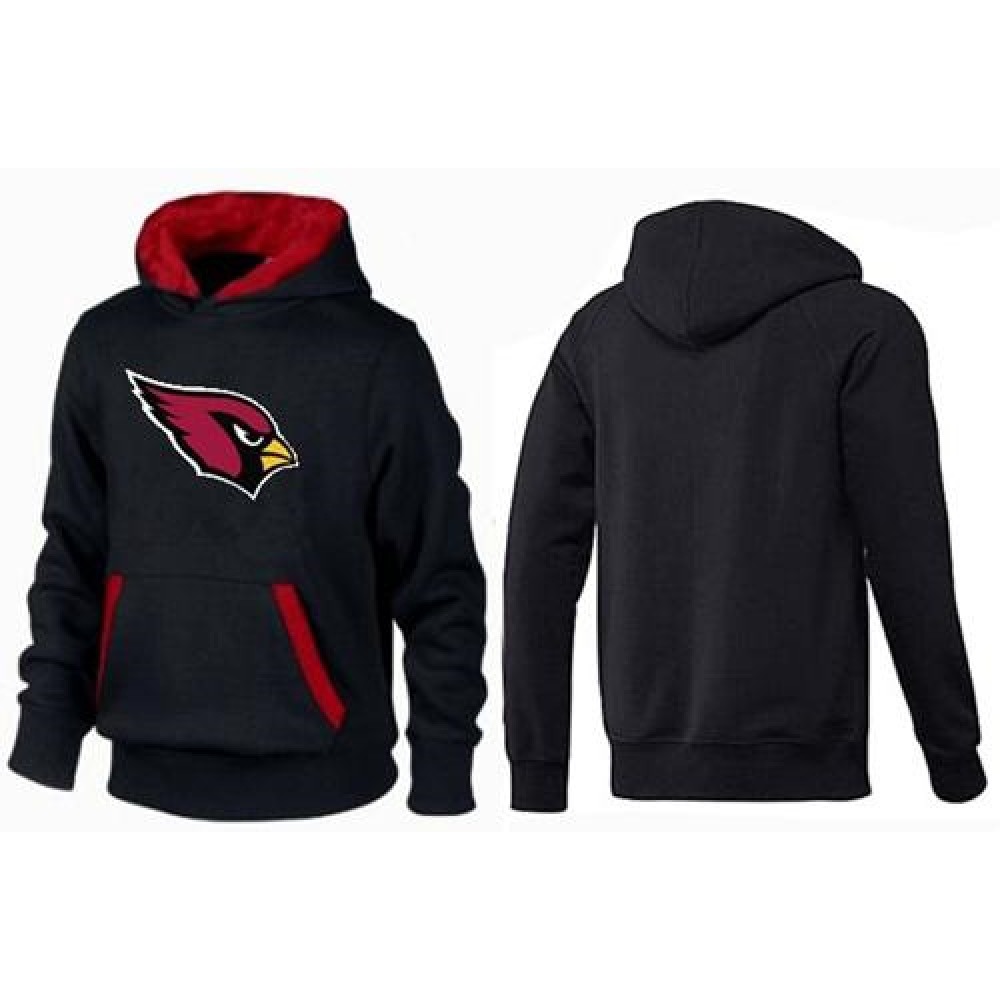 Arizona Cardinals Logo Pullover Hoodie Black & Red 1