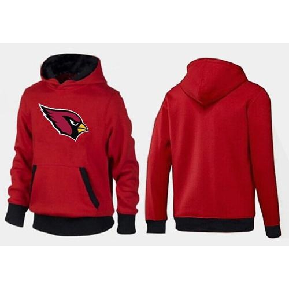 Arizona Cardinals Logo Pullover Hoodie Red & Black 1