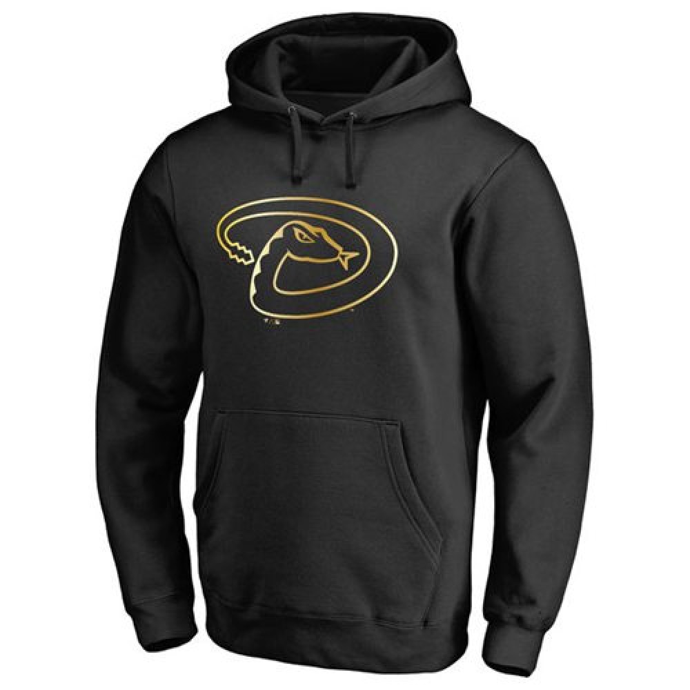 Arizona Diamondbacks Gold Collection Pullover Hoodie Black 1