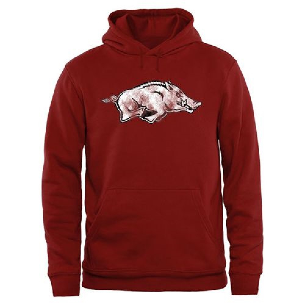 Arkansas Razorbacks Big & Tall Classic Primary Pullover Hoodie Cardinal 1
