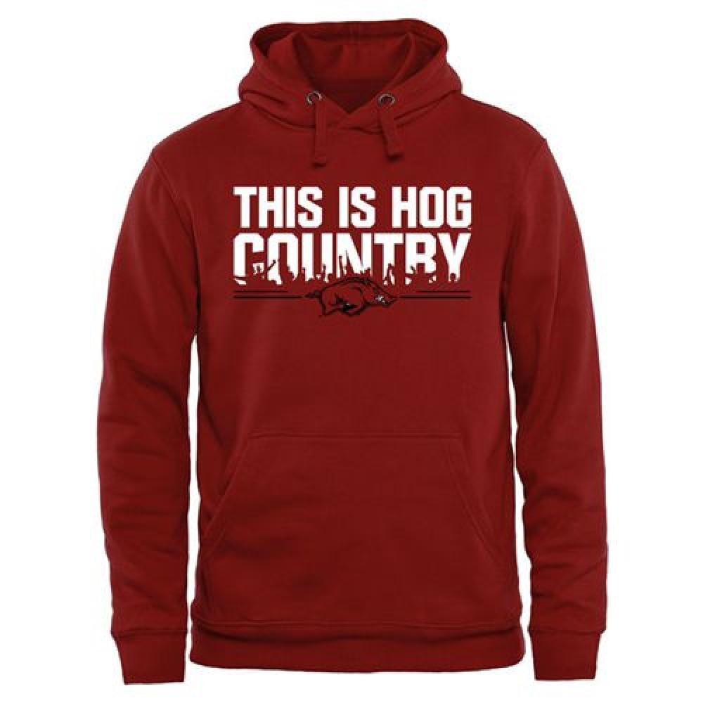 Arkansas Razorbacks Our House Pullover Hoodie Cardinal 1