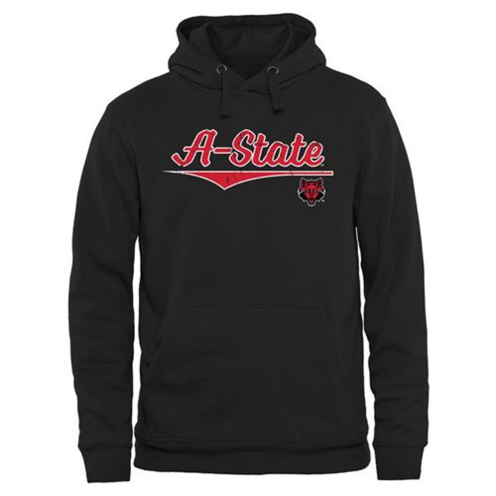 Arkansas State Red Wolves American Classic Pullover Hoodie Black 1